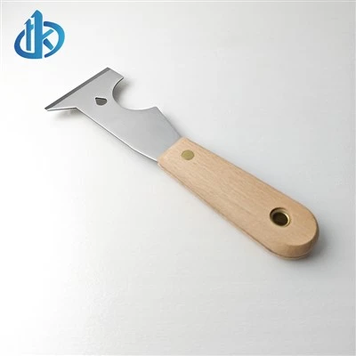 6-în-1 cuțit de chit cu mâner de lemn